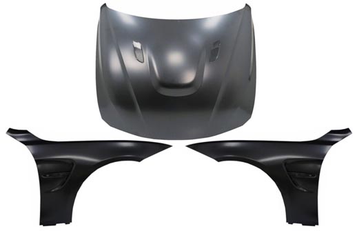 BMW 2 series hood framskärm uppgradering