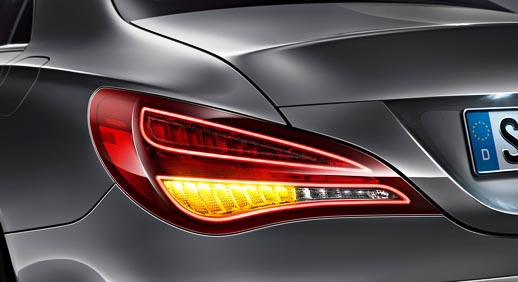 Mercedes-Benz A-class atualização das luzes traseiras