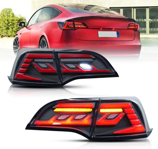 Tesla baglygter opgradering